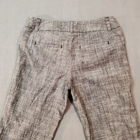 White House Black Market Women's Pants Modern Straight Leg Gray Black 6S - Picture 3 of 13